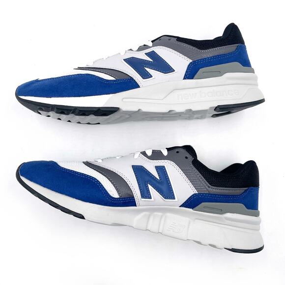 New Balance Classics Sneakers Blue Black Suede Lace Up CM 997H VE Men‎ Sz 11.5 main image 7